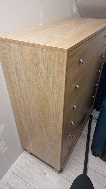 Commode met 5 laden en spiegel - Zo goed als nieuw