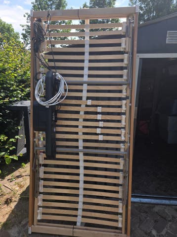 Verstelbare lattenbodem 90x200 cm met motor
