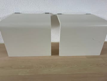 Auping auronde nachtkastje bijzettafel aanhangtafel wit