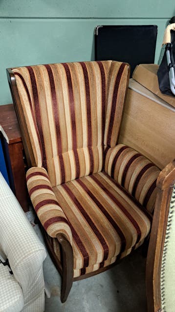Leuke vintage stoel   oorfauteuil