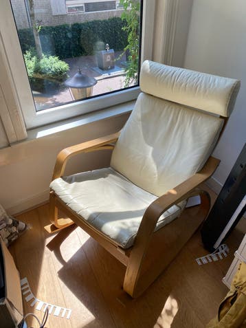 Ikea fauteuil met lichte bekleding