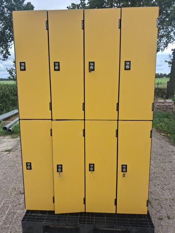 Lockers vier met sleutel