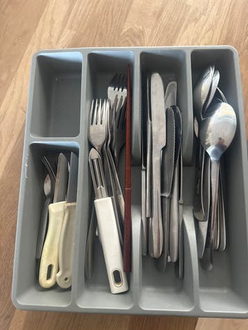 Bestekset met lade-organizer - Gebruikt