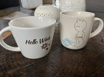 Gratis - 4x bekers/mokken