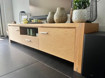 Massief eiken tv-meubel | 200 x 45 x 50 cm