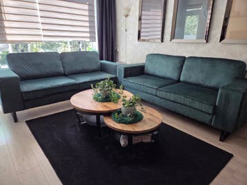 2 groene banken