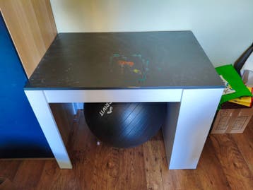 Bureau/tafel met lade en planken - 100x67x77cm