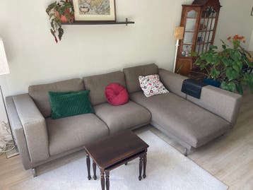 Comfortabele Hoekbank met Longchair / IKEA Nockeby