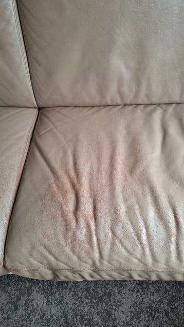 Comfortabele 3-zits leren bank - Gebruikt