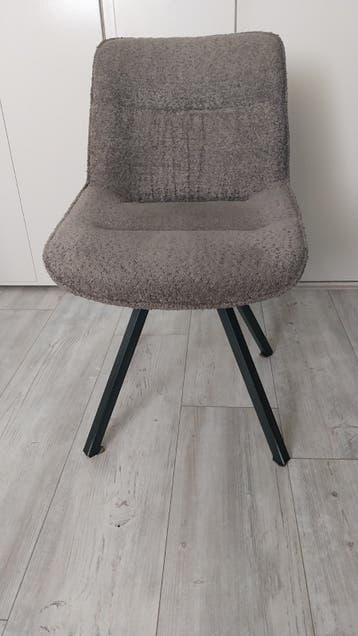 Moderne eetkamerstoel 4 stuks - lichtbruin gemeleerd