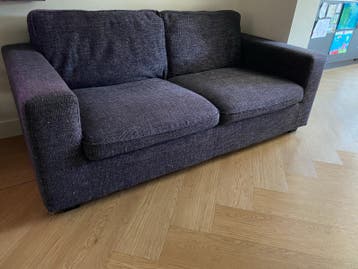 Gratis comfortabele 2.5 + 1,5 zits bank, donkergrijs