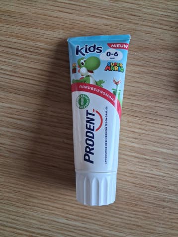Prodent Kids Super Mario Tandpasta 0-6 Jaar Aardbeiensmaak