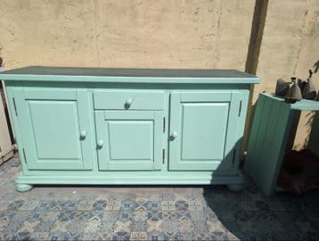 Robuuste Eikenhouten Kast - 185x54x92cm (lxbxh)