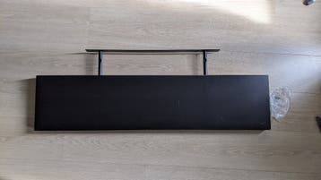 Ikea Lack Wandplank 110x26 zwartbruin
