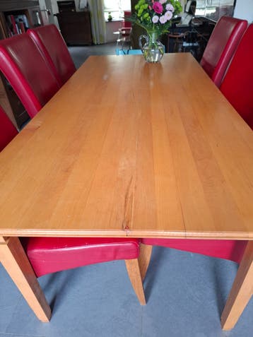 Beuken houten eettafel