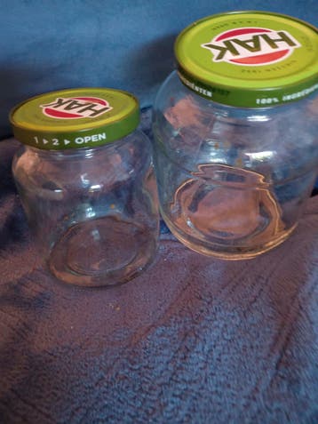 Lege conserven potten .  50 stuks. Schoon