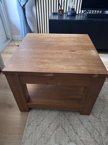 Massief houten bijzettafel - Gratis af te halen