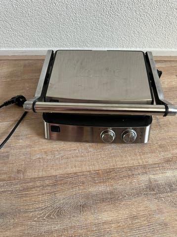 Contactgrill rvs met uitlekbakje