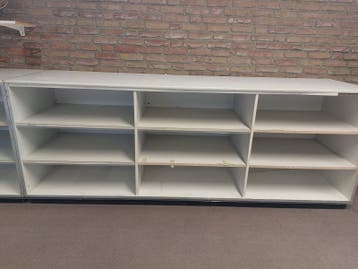 4 kasten B250xD66XH96 wit meubelpanelen zware kwaliteit