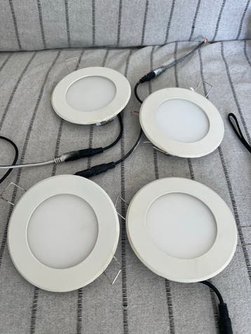 4 LED spotjes - Inbouwspots