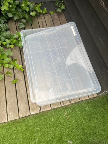 Gratis plastic opbergbox