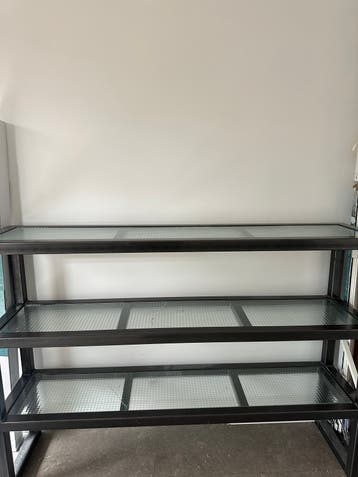 Stalen kast met brandglas - Gratis af te halen (deze week)