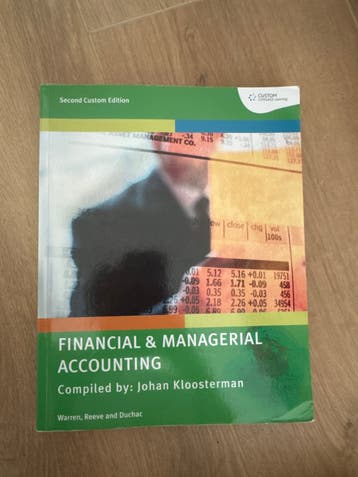 Financial & Managerial Accounting - Johan Kloosterman