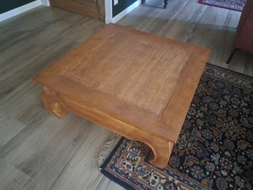 Opiumtafel / salontafel 70x70