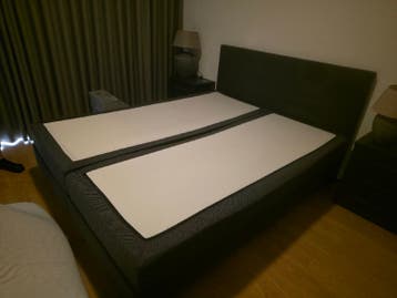 Gratis boxspring bed met lichte schade