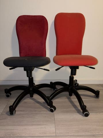 Bureaustoel - Rood/Zwart - Gebruikt