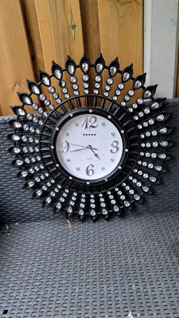 Decoratieve Wandklok met Romeinse Cijfers en Tandwielen