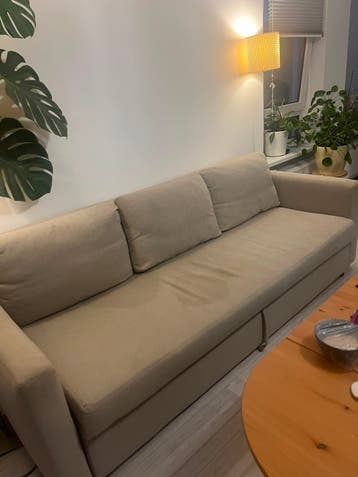 Comfortabele 3-zits slaapbank - vlek in midden