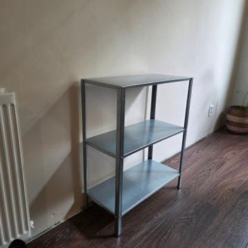 Metalen rek met 3 planken - 60x27x75cm