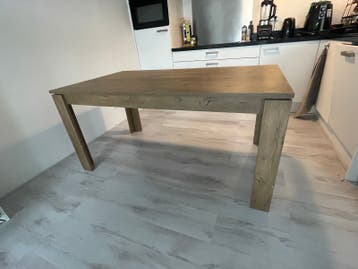 Eettafel VEDDE 90x160 wild donker eiken kleur