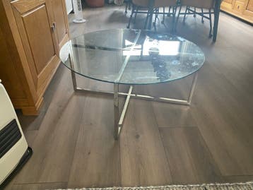 Mooie glazen salontafel Diamant 90 cm 41 hoog