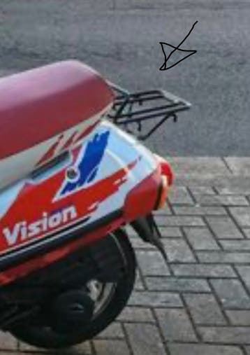 Honda Vision bagagerek GEZOCHT