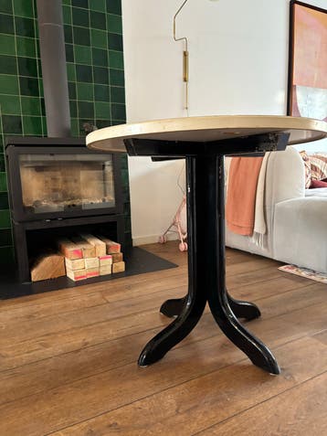 Tafel Rond - Zwart/Wit