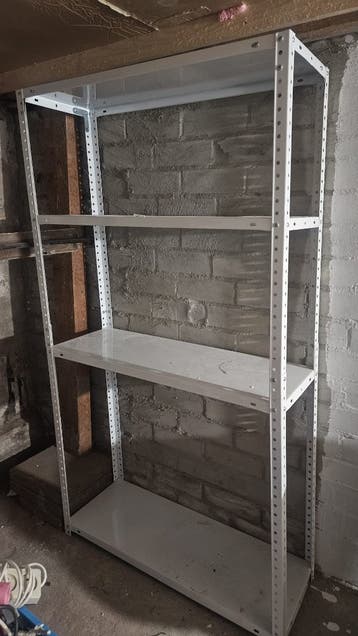 GRATIS Stellingkast Bauhaus wit 150 x 80 x 30 cm 2 stuks