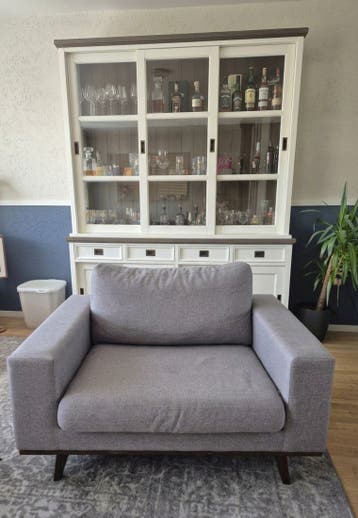Comfortabele fauteuil (in ruil voor kratje Hertog Jan)