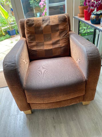Fauteuil bruin