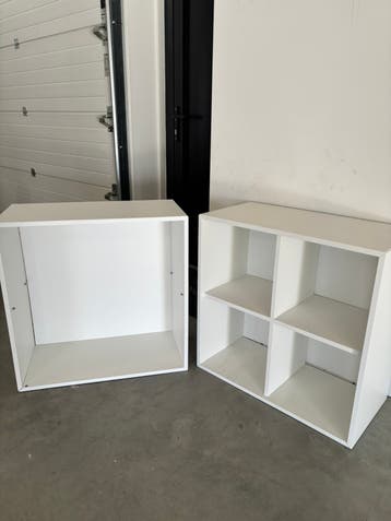 Witte ikea kastjes