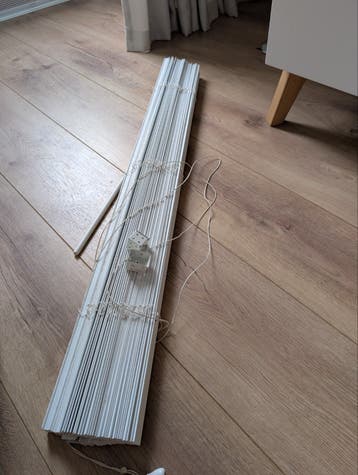 Wit rolgordijn 120x150 cm