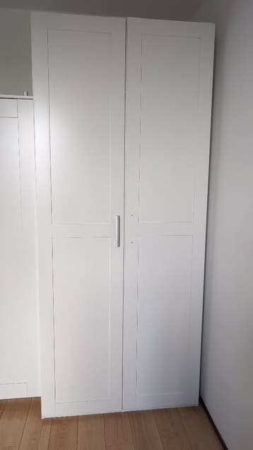 Witte houten kledingkast (groot)