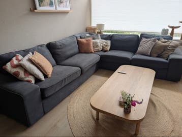 Ruime en comfortabele Ikea Kvik hoekbank MOET WEG!
