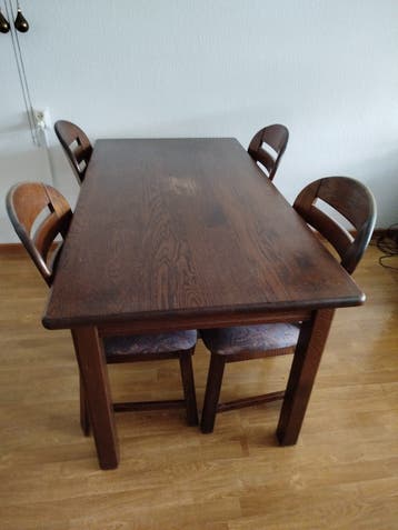 Eettafel 4 stoelen