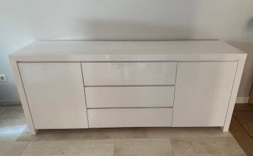 Tv kast meubel wit hoogglans