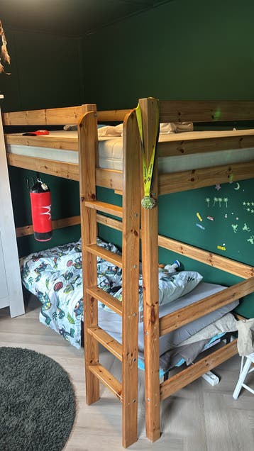 Stevige Hoogslaper - 208x100x170 cm - Ideaal voor kleine kam