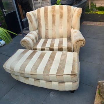Loveseat met voetenbank