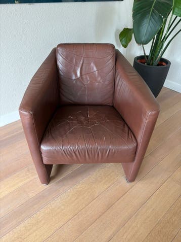 Fauteuil cognac kleur merk Touche