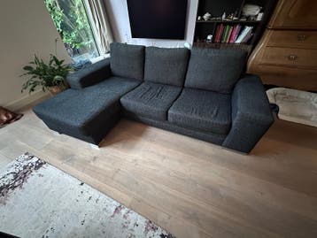 Gratis ophalen: Comfortabele donkergrijze hoekbank